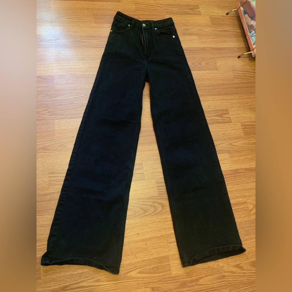 Black boot cut jeans